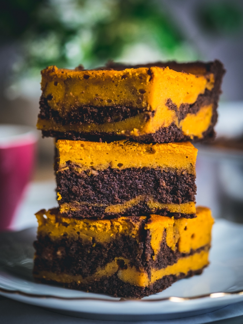 Chocolate and Pumpkin Brownies