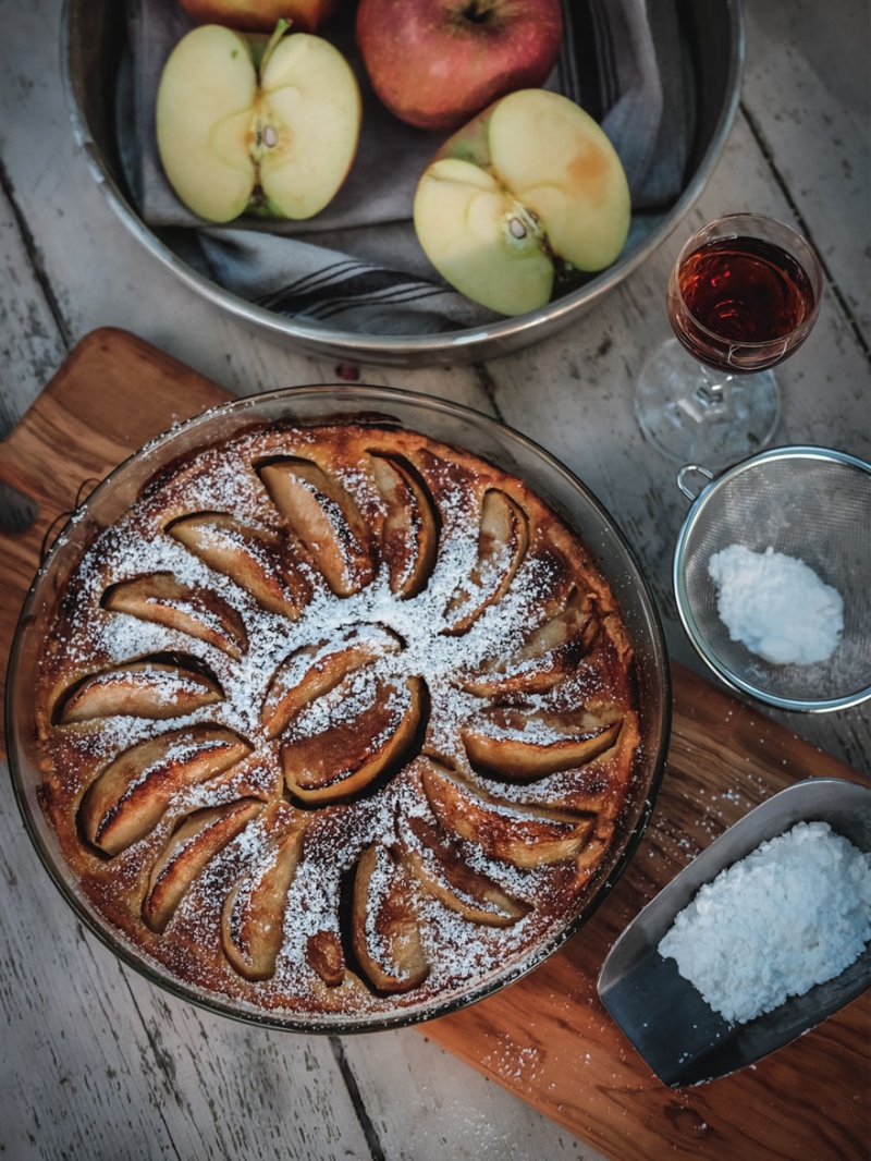 A beautiful French apple tart