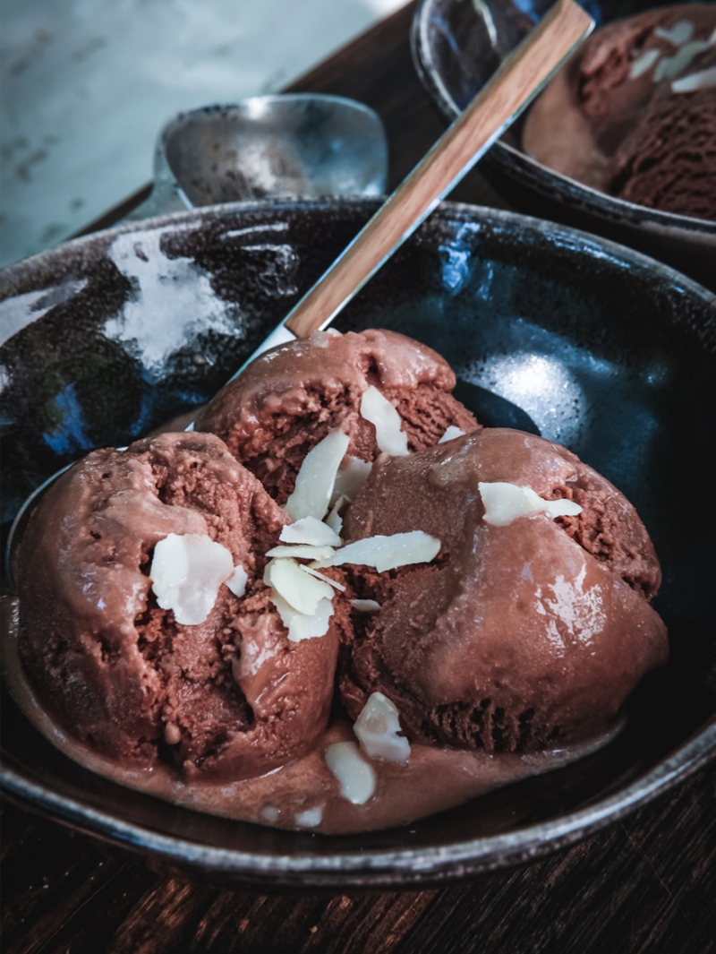Chocolate sorbet