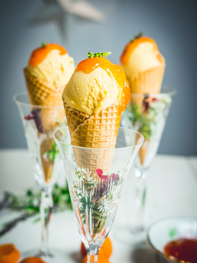 Apricot Ice cream