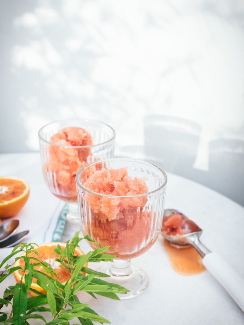 Blood orange and Verbena sorbet