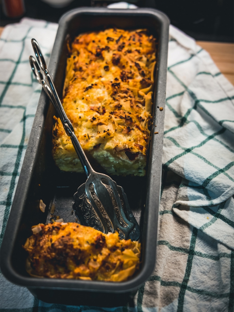 Slimming Cheese Pie with Turkey