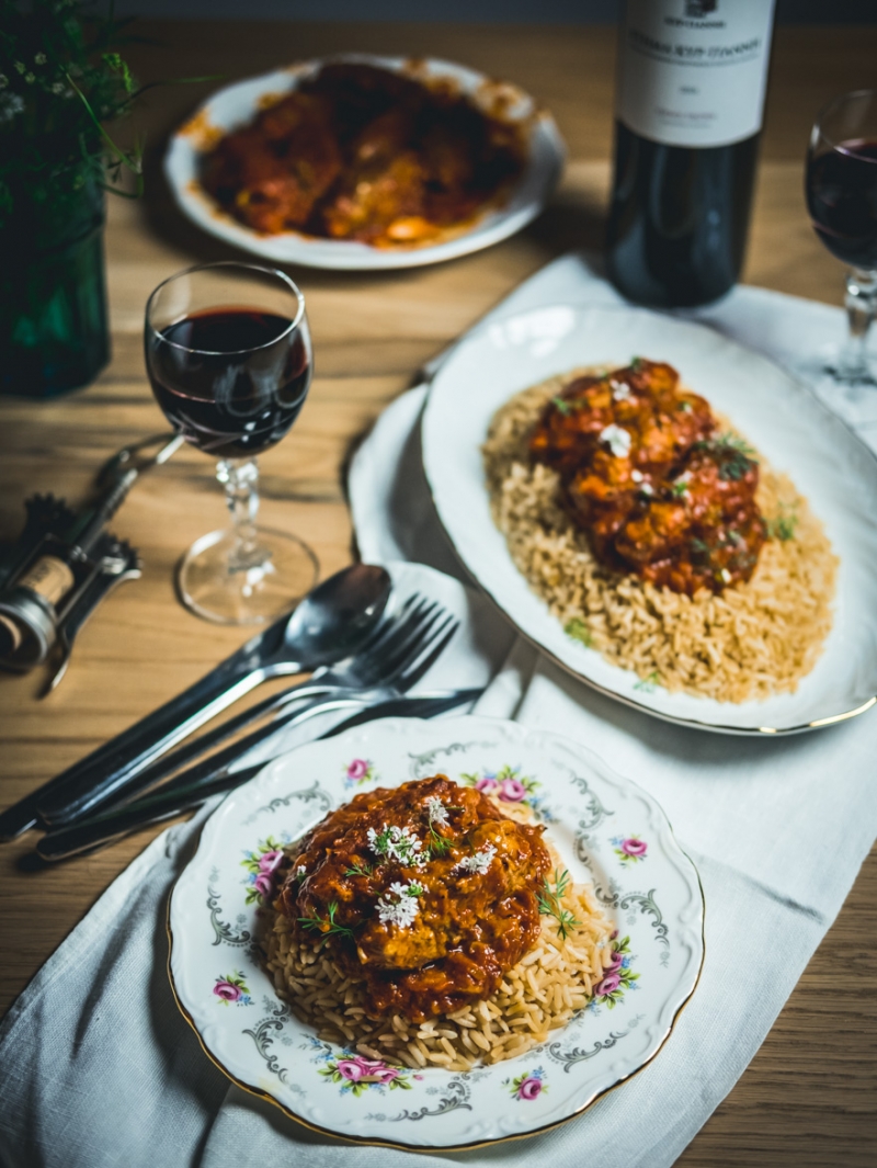 Vegan Soutzoukakia made with Banana Skins